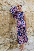 Vestido estampado marino| Lucena - MOITTE