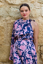 Vestido estampado marino| Lucena - MOITTE