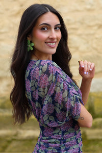 Vestido estampado marino| Silene - Moitte invitada