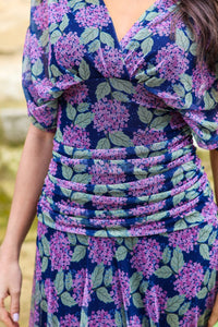 Vestido estampado marino| Silene - Moitte invitada