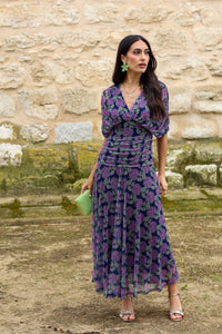 Vestido estampado marino| Silene - Moitte invitada
