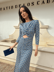 Vestido estampado marino | Yara - Moitte invitada