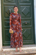 Vestido Estampado marrón | Paulo - MOITTE