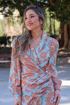 Vestido estampado midi| Aroma - MOITTE