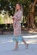 Vestido estampado midi| Aroma - MOITTE