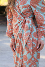 Vestido estampado midi| Aroma - MOITTE