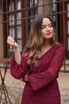Vestido estampado midi| Cecilia - MOITTE