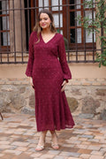 Vestido estampado midi| Cecilia - MOITTE