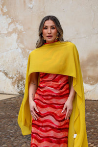 Vestido Estampado midi| Lilliam - Moitte invitada