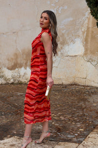 Vestido Estampado midi| Lilliam - Moitte invitada
