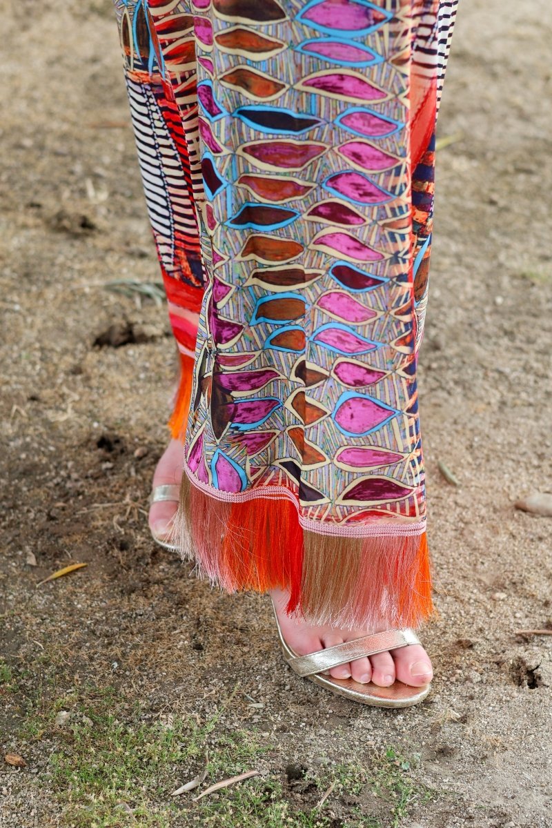 Vestido estampado midi| Pitahaya - MOITTE
