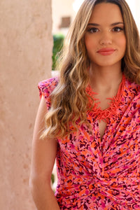 Vestido estampado midi| Samoa - Moitte invitada