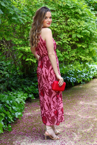 Vestido estampado rosa| Vita - Moitte invitada