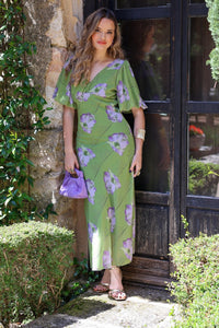 Vestido estampado verde| Támesis - Moitte invitada