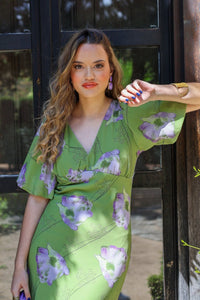 Vestido estampado verde| Támesis - Moitte invitada