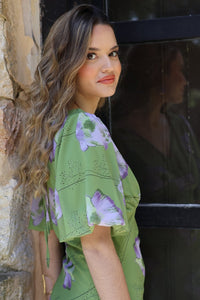 Vestido estampado verde| Támesis - Moitte invitada