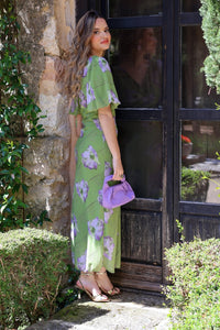 Vestido estampado verde| Támesis - Moitte invitada