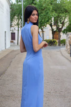 Vestido largo azul| Donna - MOITTE