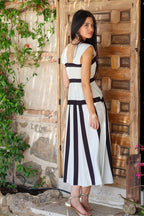 Vestido midi blanco | Fina - MOITTE