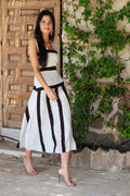 Vestido midi blanco | Fina - MOITTE