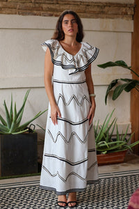 Vestido midi blanco| México - Moitte invitada