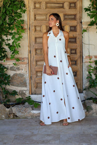 Vestido midi blanco | Praia - Moitte invitada