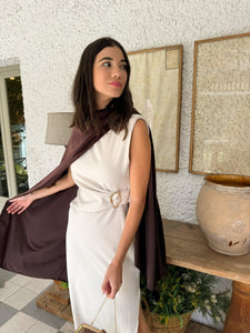 Vestido Midi Crema |Lina - Moitte invitada