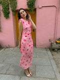 Vestido midi estampado|Cora - MOITTE