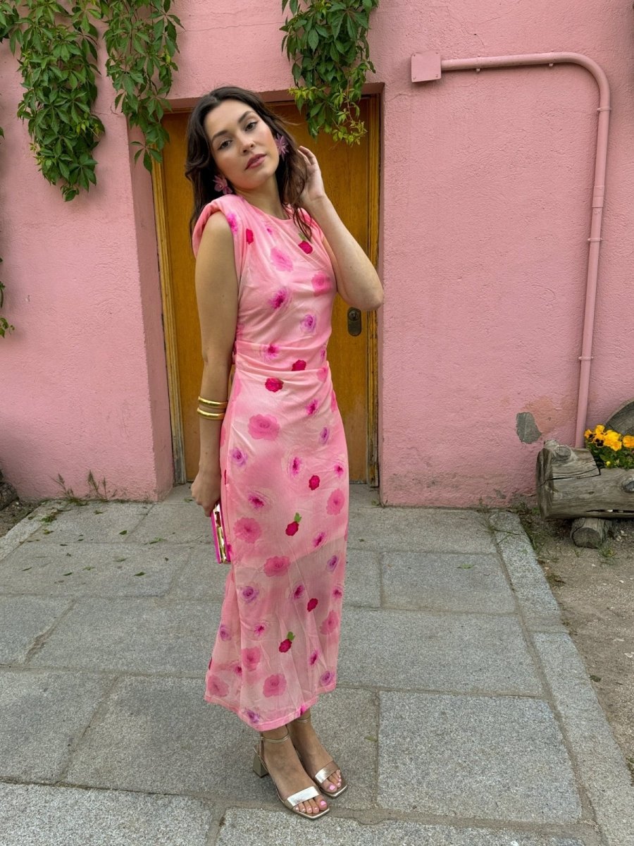 Vestido midi estampado|Cora - MOITTE