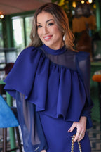 Vestido midi marino| Lola - MOITTE