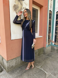 Vestido Midi Marino| Shana - Moitte invitada