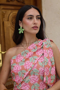 Vestido midi melocoton| Waita - Moitte invitada