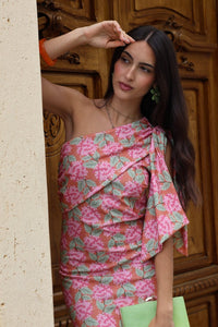 Vestido midi melocoton| Waita - Moitte invitada