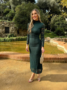 Vestido Verde| Encaje - Moitte invitada