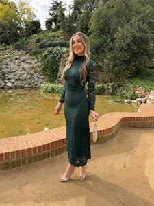 Vestido Verde| Encaje - Moitte invitada