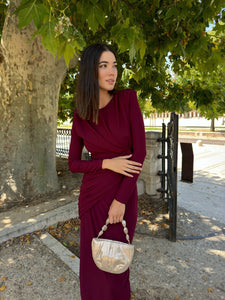 Vestido Vino| Ellie - Moitte invitada