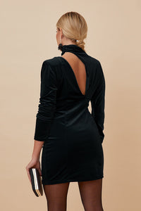 Vestido Silvana Negro - Moitte invitada